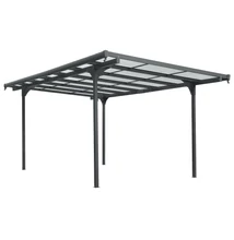 alumínium pergola LANITPLAST ALU 53 antracit + bronz PC LG4121