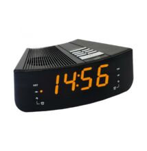 Home LTCR 02 digitális, LED ébresztőóra rádióval, borostyánsárga kijelző, 10 állomás memória, ébresztés, elemes vagy hálózati tápellátás