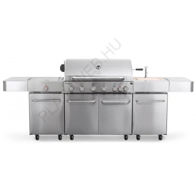 G21 Nevada BBQ konyha Premium Line gázgrill, 8 égőfej + ajándék nyomáscsökkentő (6390340)