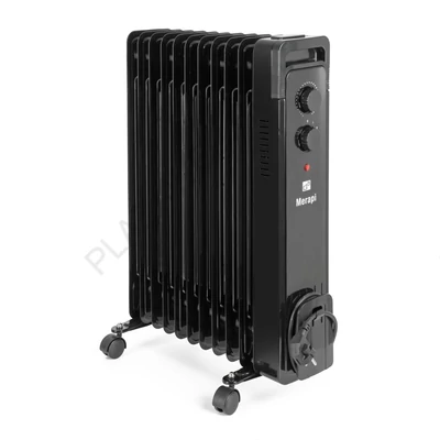 G21 Merapi olajradiátor fekete, 11 elem, 2500 W (777062)