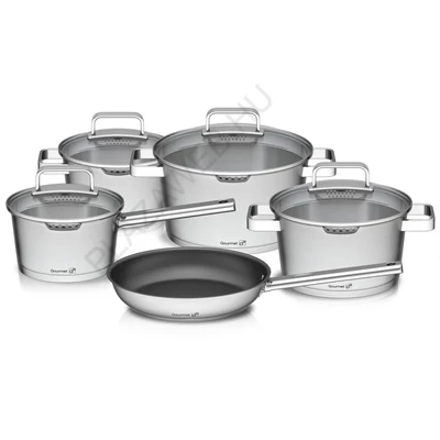 G21 Gourmet Magic 9 darabos edénykészlet fedővel, alumínium 60022151