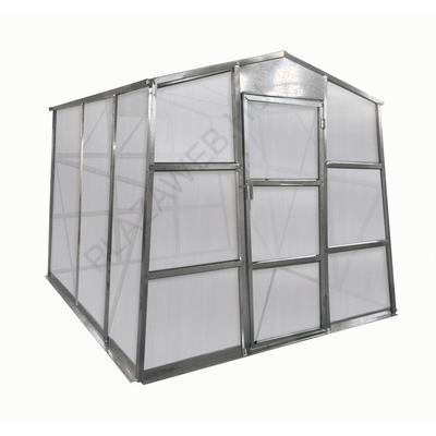 Üvegház G21 GZ 48 - 251 x 191 cm, galvanizált, alapzattal