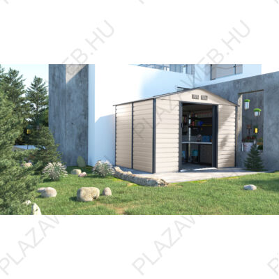 G21 GAH 529 - 277 x 191 cm-es kerti fém ház, bézs és szürke (6390064)