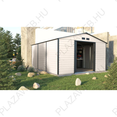 G21 GAH 1300 - 340 x 382 cm-es kerti ház, bézs és szürke (6390068)