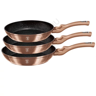 BerlingerHaus 3 részes serpenyő szett Metallic Line Rose Gold Edition (BH/1278NF)