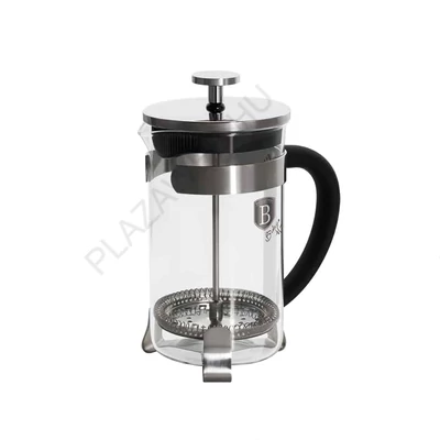 BerlingerHaus Dugattyús kávé és teafőző (350 ml) Black Silver Collection (BH/1786A)