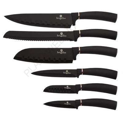 BerlingerHaus 6 részes késkészlet Black Rose Collection (BH/2337N)