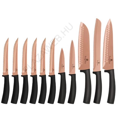 BerlingerHaus 11 részes késkészlet Black Rose Collection (BH/2610N)