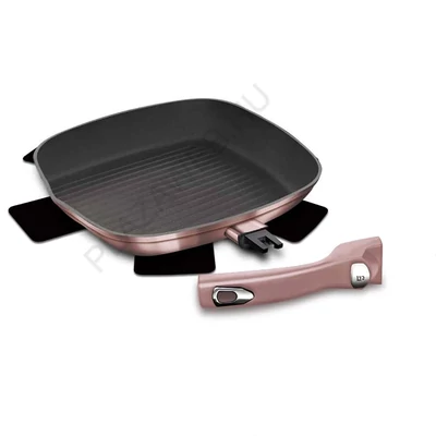 BerlingerHaus Grill serpenyő levehető nyéllel (28 cm) I-Rose Collection (BH/6086)
