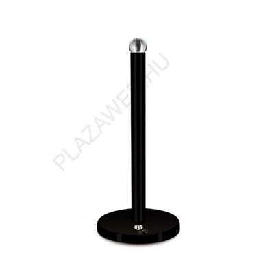 BerlingerHaus Konyhai papírtörlő tartó, fekete- ezüst Matte Black Collection (BH/6295N)