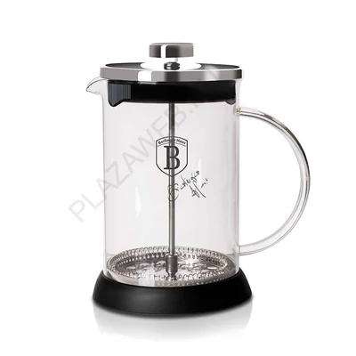BerlingerHaus Dugattyús kávé és teafőző (800 ml) Black Silver Collection (BH/6303A)