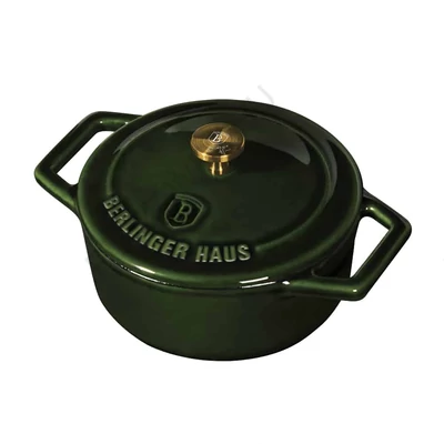 BerlingerHaus Mini öntöttvas fazék (12 cm) Emerald Collection (BH/6502)