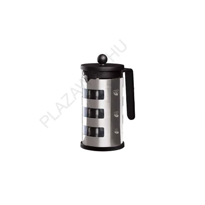 BerlingerHaus Dugattyús kávé- és teafőző (1000 ml) Black Silver Collection (BH/7807)