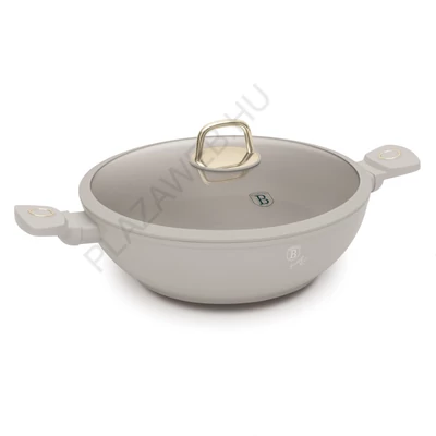 BerlingerHaus Wok fedővel (30 cm) Sahara Collection (BH/8065)