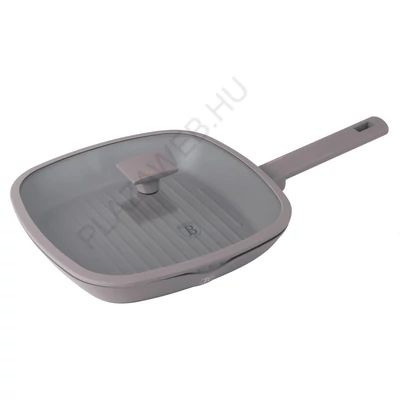 BerlingerHaus Grill serpenyő fedővel (28 cm) Taupe Collection (BH/8097)