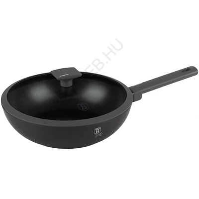 BerlingerHaus Wok fedővel (28 cm) Antracit Collection (BH/8124)