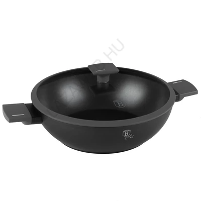 BerlingerHaus Wok fedővel (30 cm) Antracit Collection (BH/8125)
