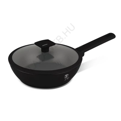 BerlingerHaus Mély serpenyő fedővel (24 cm) Matte Black Collection (BH/8179)