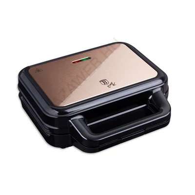 BerlingerHaus 3 az 1-ben cserélhető betétes szendvics-, grill- és gofrisütő (900 W) Metallic Line Rose Gold Edition (BH/9453)
