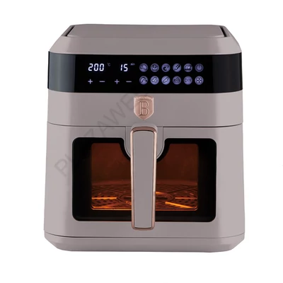 BerlingerHaus AirFryer átlátszó ablakkal (6,3 L) Taupe Collection (BH/9547)