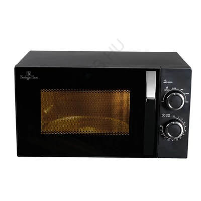 BerlingerHaus Mechanikus mikrohullámú sütő (700 W) Matte Black Collection (BH/9626)