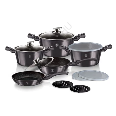 BERLINGER HAUS Metallic Line Carbon Pro Edition 13 részes edénykészlet BH/6886