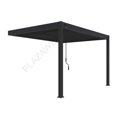 Rojaplast intro plus bioklimatikus pergola falhoz 4X3 M - szürke, RAL 7016  (4322)