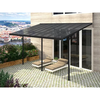 Rojaplast Bruce H alumínium pergola, szürke polikarbonáttal, 557x305cm  (B557-1)