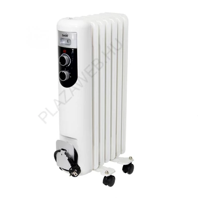 Home FKOS 7 M elektromos olajradiátor, 600W/900W/1500W, 7 tagú, fehér