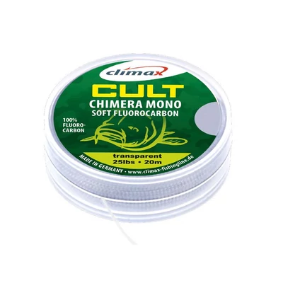 CLIMAX CULT CARP CHIMERA SOFT FLUOROCARBON HOOKLINK 20m 0.40mm 20lb