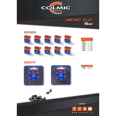 COLMIC MICRO CUT HENGER ÓLOMKÉSZLET #9-10-11-12-13