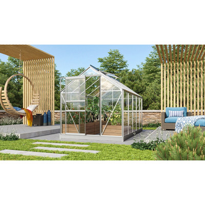 üvegház VITAVIA VENUS 6200 tiszta üveg 3 mm ezüst színű LG1028 üvegház VITAVIA VENUS 6200 tiszta üveg 3 mm ezüst színű LG1028