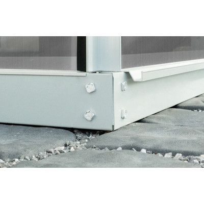 üvegház VITAVIA URANUS 9900 tiszta üveg 3 mm ezüst színű LG1037