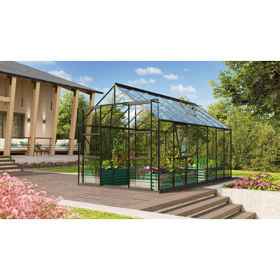 üvegház VITAVIA URANUS 11500 tiszta üveg 3 mm fekete színű LG2829 üvegház VITAVIA URANUS 11500 tiszta üveg 3 mm fekete színű LG2829