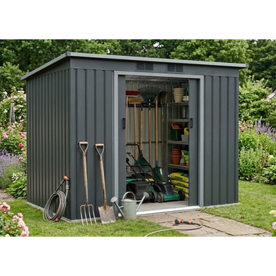 bádog kerti ház LANITPLAST HALLE 74 ANTRACIT LG4023 bádog kerti ház LANITPLAST HALLE 74 ANTRACIT LG4023