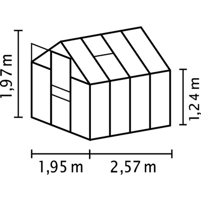 üvegház VITAVIA VENUS 5000 PC 6 mm fekete színű LG4138 üvegház VITAVIA VENUS 5000 PC 6 mm fekete színű LG4138