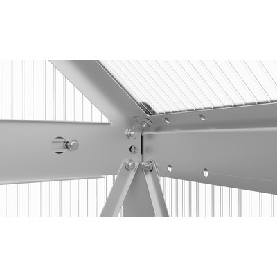 üvegház LANITPLAST SARANA 6x12 PC 4 mm ezüst színű LG4276