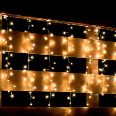 HOME Micro LED-es cluster fényfüggöny, melegfehér, 8pr. (MLF 300/WW)[SG]