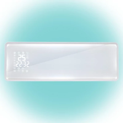 Home FKF 54203 fali SMART ventilátoros fűtőtest, 1000W/2000W, távirányító, üveg előlap, fehér
