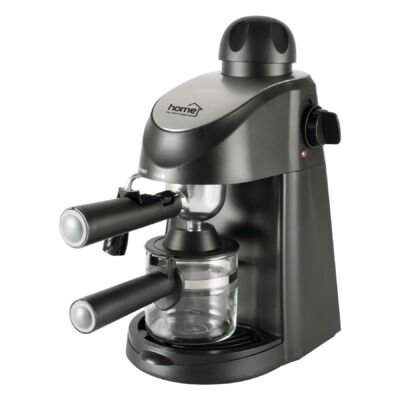 Home HG PR 06 eszpesszó kávéfőző, teljesítmény: 800 W, 3,5 bar nyomás, alkalmas 4 csésze kávé elkészítéséhez, tejhabosítóval, 