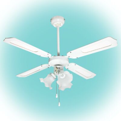 HOME Mennyezeti ventilátor, fehér, 3xE27 lámpa, 105 cm, 50 W (CF 1050 L)[SG]