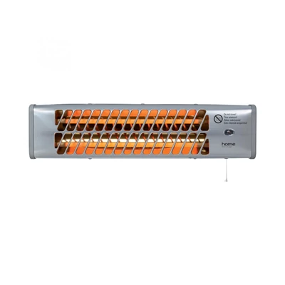 Home FK 24 falra szerelhető elektromos karccsöves fűtőtest, 600W/1200W,  IPX4 védelem, ezüst