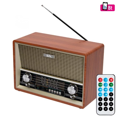 SAL Retro asztali rádió, MP3-BT, 4 sávos (RRT 4B)[SG]