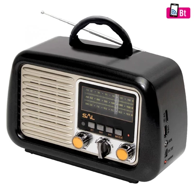 SAL Retro táskarádió, MP3-BT, 3 sávos (RRT 2B)[SG]
