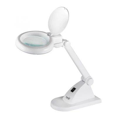 Home NKLL 06 LED-es nagyítós asztali lámpa, 30 hidegfényű LED, 6500 K, 400 lm, 3 dioptria nagyítás, 12 dioptria másodlagos lencse
