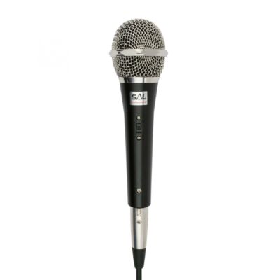 SAL Kézi mikrofon, fekete, XLR-6,3mm (M 71)[SG]