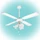HOME Mennyezeti ventilátor, fehér, 3xE27 lámpa, 105 cm, 50 W (CF 1050 L)[SG]