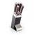 G21 Gourmet Dynamic 5 db-os kés szett + fekete-rozsdamentes acél tartóval 60022163
