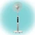 Home SFR 40 3D álló ventilátor, 60 W, 3 fokozat, 40 cm-es lapátátmérő, 3D-s oszcillálás, távirányító, átlátszó lapát, LED kijelző, fehér