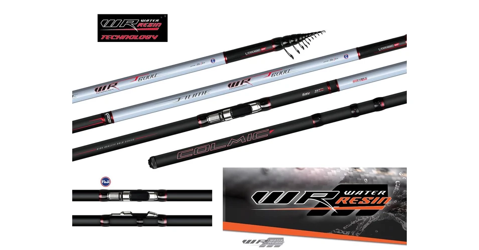 Canna Colmic Fiume WR T-6000 30gr - Canne à Pêche Forte 6.00m Avec Guides FUJI - Neuf
